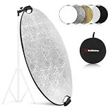 WELLMAKING 32'' Reflector Photography with tilt Adapter for Studio Outdoor