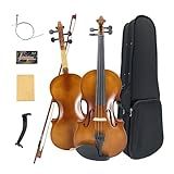 ModouString 4/4 Violin for Beginners & Adults, Full Size Solid Wood with Matte Finish, Complete Kit with Case & Brazilwood Bow