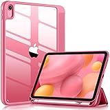 Wenlaty Compatible with iPad (A16) 11th Generation Case 11 Inch 2025, for iPad 10th Generation Case 10.9 Inch 2022 with Pencil Holder, Trifold Stand Protective Cover, Auto Wake/Sleep, Watermelon Pink