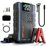 Car Battery Charger Jump Starter with Air Compressor, 4500A Jumper Box for Car Battery Portable Booster Jump Pack, 12V Jumpstart Combo 150PSI Tire Inflator Air Pump(Up to 8.5L Gas/7.0L Diesel)