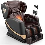 FURNIMAT 2025 Massage Chair Full Body, Zero Gravity Massage Chair with 10 Fix Rollers, Heating, Foot Massage, Auto Modes, Bluetooth Speaker, Touch Screen Controller