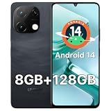 UMIDIGI Cell Phone, G9T Android 14 Smartphone Unlocked,4+128GB/1TB TF, 6.75" HD+, 5000mAh, 18W Fast Charging, 13MP Camera, AI Face & Fingerprint Unlock, 4G Dual SIM, GPS,No NFC