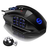 UtechSmart Venus Pro Wired MMO Gaming Mouse - 16400 DPI RGB