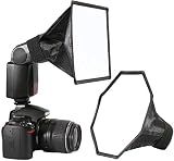 waka Flash Diffuser Light Softbox, [2 Pack] Speedlight Softbox