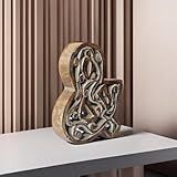 BBHHOMES Vintage Gray Handmade Eco-Friendly Wooden Decorative Sign for Wall Mount & Table Top Decor