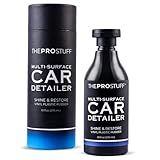 The Pro Stuff Plastic Restorer for Cars | Trim Shine, Tire Shine, Car Interior Cleaner | Easy Apply, Long Lasting, No-Residue Formula | Back to Black Trim Restorer | Safe Car Detailing | 10 fl oz