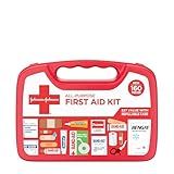 All-Purpose Portable Compact First Aid Kit for Minor Cuts, Scrapes, Sprains & Burns, Perfect for Home, Car, Travel, Camping Essentials & Outdoor Emergency Kit, 160 Pieces