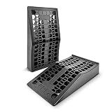 ROBLOCK Car Ramps for Lift and Vehicle Maintenance, Portable Low Profile Car Ramps for Garage, Heavy Duty Tire Ramps with 2.6" Lift Height for Low Chassis Cars and Support Jack, 17.5"x10"x3.14", 2 PCS