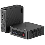 BOSGAME E4 Mini PC, Mini Computers with AMD Ryzen 5 3550H, 16GB DDR4 512GB PCIe SSD, Dual RJ45, 4K Triple Display, USB-C, USB 3.2, Wi-Fi 5/BT 5.0, Micro Desktop Computers for Office, Home & Streaming