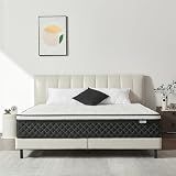 Vaeluna Queen Mattress, 12 Inch Queen Size Mattress in a Box, Memory Foam Mattress with Pocket Springs, Medium Firm, Lumbar Support & Motion Isolation, Pressure Relief & Breathable Comfort