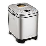 Cuisinart Bread Maker Machine, Stainless Steel, 12 Programs, Up to 2 lbs
