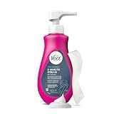 VEET Professional 2 Minute Cream for All Skin Types with Shea Butter, Effective Full Bikini & Pubic Hair Removal, Dermatologically Tested, 13.5 FL OZ Bottle w/Spatula