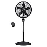 Lasko Cyclone Oscillating Pedestal Fan - Adjustable to 54" - 1843 - Black