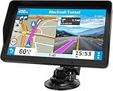 GPS Navigator for Car Truck RV, 9 inch Touch Screen Latest 2025 Map, Real Voice Spoken Turn-by-Turn Direction Reminding Navigation System, Vehicle GPS with Speed and Red Light Warning (1 Bracket)