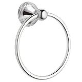 Moen Preston Collection Polished Chrome Bathroom Hand-Towel Ring, Wall Mounted Towel Holder, DN8486CH
