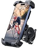 Lamicall Bike Phone Mount Holder - Motorcycle Phone Mount, Adjustable Cell Phone Holder, Bicycle Scooter Handlebar Cradle Clip for iPhone 16 Pro Max/Plus, iPhone 15 Plus, iPhone 14 and 4.7-6.8" Phone