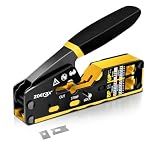 ZOERAX RJ45 Crimping Tool Ethernet Crimp Tool Crimper, Yellow