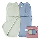 Momcozy Swaddles for Newborns, Quiet Fastener Swaddle for Infant 0-3 Months