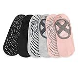 Gaiam Grippy Studio Yoga Socks for Extra Grip in Standard or Hot Yoga, Barre, Pilates, Ballet or at Home for Added Balance and Stability