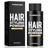 Komoko Hair Styling Powder for Men (0.7 oz) - Instantly Volumizing , Matte Finish Texture, for Strong Hold Natural Look