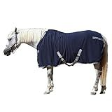 Gallopoff Horse Fleece Cooler, Blanket Liner - 300g Anti-Pilling Fleece, Moisture-Wicking, Cooling & Drying for Post-Workout, Bath & Travel, Prevent Overheating & Chilling Navy 78
