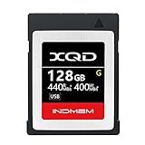 INDMEM XQD 128GB Memory Cards, 5X Tough MLC XQD Flash Memory Cards High Speed G Series| Max Read 440MB/s, Max Write 400MB/s