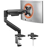 ErGear Single Monitor Arm, Fully Adjustable Monitor Mount for 13–34 Inch Screens, Fast Install Computer Monitor Stand with Tool-Free VESA Mount, Cable Management, Holds 19.8 lbs, Max VESA 100x100mm