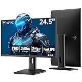 KTC 24.5 Inch 240Hz Gaming Monitor, FHD Computer Monitor Vertical 1080P, Fast IPS Panel, 1ms MPRT, Adaptive Sync, 94% DCI-P3, HDR 400, HDMI DP Ports, Tilt/Pivot/Height Adjustment, VESA Mount, H25T7-3