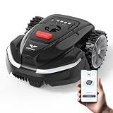 LEBOSBO V3 Robotic Lawn Mower with AI Vision Obstacle Avoidance, Smart APP Control, Low-Noise Operation, Adjustable Cutting Height, No-Go Zones, Ideal Robot Lawn Mower for Lawns Up to 1600 Sq.Ft