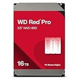 Western Digital 16TB WD Red Pro NAS Internal Hard Drive HDD - 7200 RPM, SATA 6 Gb/s, CMR, 512 MB Cache, 3.5" - WD161KFGX