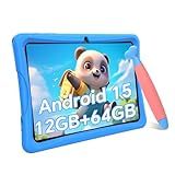 2026 Upgraded TABWEE Kids Tablet 10 Inch, Latest Android 15 Tablet for Kids Ages 6-12, 12GB RAM 64GB ROM (Expandable 2TB), HD Eye-Care Display, Parental Control, WiFi, Kid-Proof Case & Stylus Included