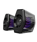 Edifier G2000 Pro 2.0 RGB Gaming Speakers with 64W Peak Power, Virtual 7.1 Surround Sound, 270° TempoFlow Light Sync, Bluetooth 5.4/USB-C/AUX for PC, PS5, Game Console (Black)