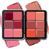 HOSAILY 12 Colors Cream Blush Palette Matte Blush Contour and Highlight Blush Palette Waterproof and Long Lasting Blush Cream Makeup Palette