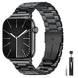 Beatitall Metal Band Compatible with Apple Watch Bands for Men 49mm 46mm 45mm 44mm 42mm 41mm 40mm 38mm, Stainless Steel iWatch Bands for Apple Watch Ultra 3 2 1/Series 11 10 9 8 7 6 5 4 SE