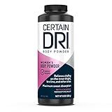 Certain Dri Women’s Body Powder - Talc-Free - Triple-Action Sweat, Odor, & Moisture Control - Anti-Chafing Calamine Formula - Doctor-Recommended for Sensitive Skin - 8 oz