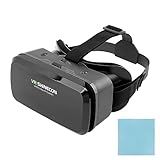 LVOERTUIG VR Headsets Virtual Reality Headsets for Phone Cell Phone 3D Glasses Helmets VR Goggles for TV Movies Video Games Support 4-6inches Mobile Screen,100° Large Viewing Angle(Black)
