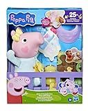 Peppa Pig Toys Oinks + Snuggles Baby Evie Interactive Baby Doll with Accessories, 20+ Sounds, 3+
