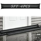 4pcs 5ft x 8in Water Activated Flood Barriers for Home