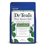 Dr Teal's Epsom Salt Magnesium Soak, Relax & Relief with Eucalyptus & Spearmint Essential Oils, 3 lbs