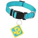 Dog Halloween Costumes, SD Tags with Nylon Adjustable Collar, SD Collar Tags for Large Small Medium Big Extra Large XS XL XXL Pet Puppy Dog, Halloween Decorations for Pet Puppy (L)