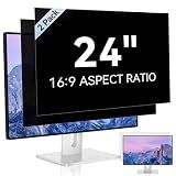 [2 Pack] 24 Inch Computer Privacy Screen Filter for 16:9 Widescreen Monitor
