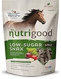 Manna Pro NutriGood Low-Sugar Apple Snax Horse Treats, All-Natural, No Added Sugar or Molasses, Low-Starch Formula, Ideal for Horses with Metabolic Needs, 4 lb Bag