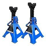 FITHOIST 6 Ton Jack Stands Heavy Duty 13,200 LBs,Car Jack Stands for Trucks with Double Pin Locking & Extra Rubber Pads, 15.6"-23.4" Adjustable for Garage, Home,DIY Vehicle Lifting, 1 Pair Blue
