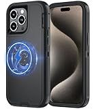 Olinoo for iPhone 12 Case [Compatible with MagSafe], Heavy Duty Shockproof 3-Layer Full-Body Protection Rugged Cover, Drop-Resistant and Wireless Charging (Black, iPhone 12/iPhone 12 Pro)