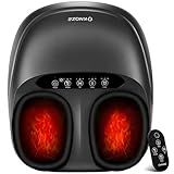 KNQZE Foot Massager Machine with Heat, Shiatsu Deep Kneading Foot Massager with Remote, Compression, Multi-Massage Modes, Auto-Off Timers, Gifts for Women Men