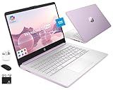 HP Ultrabook 14 Laptop Computer Business Study & Home 2025, Lifetime MS Office + Windows 11 Pro, Quad-Core Intel CPU, 16GB RAM & 628GB Storage (128GB UFS+500GB Ext), WiFi 6, HubxcelAccessory, Lavender
