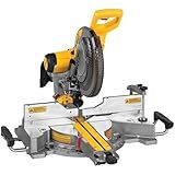 DEWALT Miter Saw, 12 Inch Double Bevel Sliding Compound Miter Saw, Includes Blade Wrench and Clamp, Increased Crosscut Capacity, Powerful 3800 RPM Motor 15 Amp (DWS779)