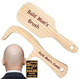 JULEASEL 2PCS Funny Bald Man's Comb Funny Gag Gift April Fool's Day Prank Gift Hair Loss Comb for Bald Men Over The Hill Party Gift Birthday for Men