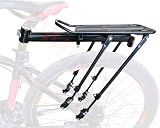 COMINGFIT 2026 Upgraded Bicycle Cargo Rack, 180lbs Heavy Duty Bike Rear Rack, 4-Leg Double Strength, 2.0mm Thickened Universal for MTB Road City Kids Fat Tire Bike (3.5"), with Anti-Rub Guards