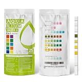 AAwipes Aquarium Ammonia Test Strips 8-in-1 |25 Strips | Quick & Accurate Water Testing Test pH, Ammonia, Alkalinity, Hardness, Chlorine, Nitrite, etc. (K02-25)